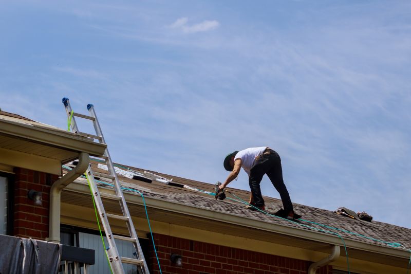 Roofing Contractor at Work
